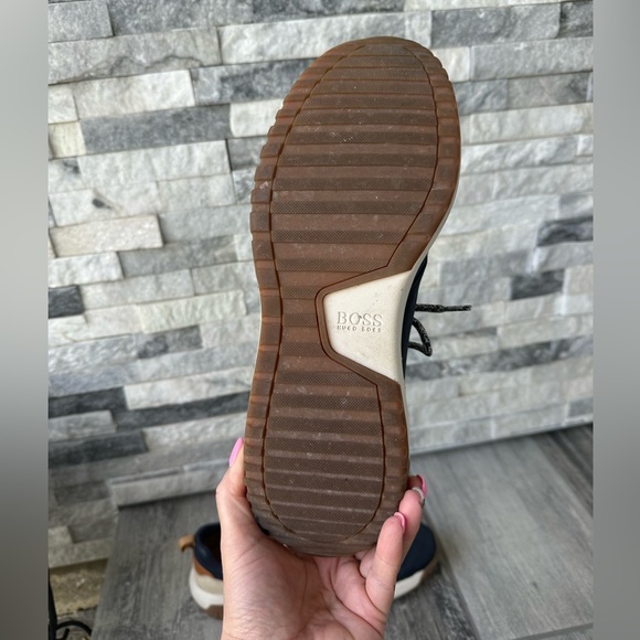 HUGO BOSS Men's Storm Running Navy  Sneakers Size 44 - Picture 11 of 14